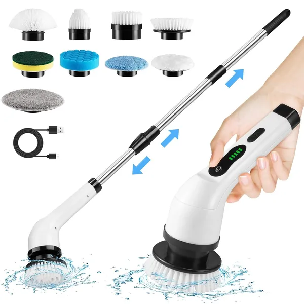 Electric_Spin_Cleaning_Scrubber_With_Multiple_Brush_Heads