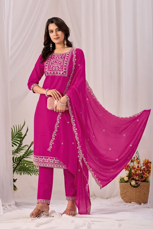 Pink_Rayon_Straight_Kurta_Set_For_Women