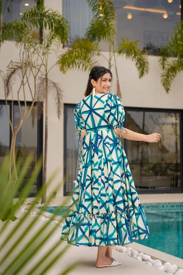 Blue_Rayon_Flared_Midi_Dress_For_Women