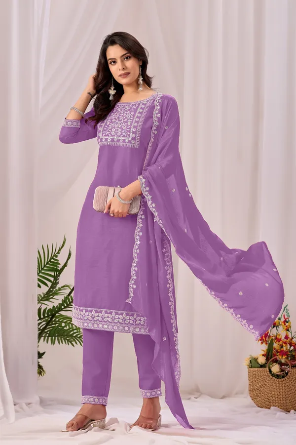 Purple_Rayon_Straight_Kurta_Set_For_Women