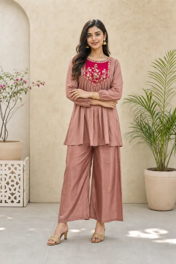 Pink_Chinon_Embroidered_Kurta_Palazzo_Set_For_Women
