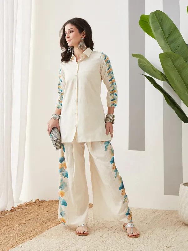 Cream_Cotton_Straight_Co-ord_Set_For_Women