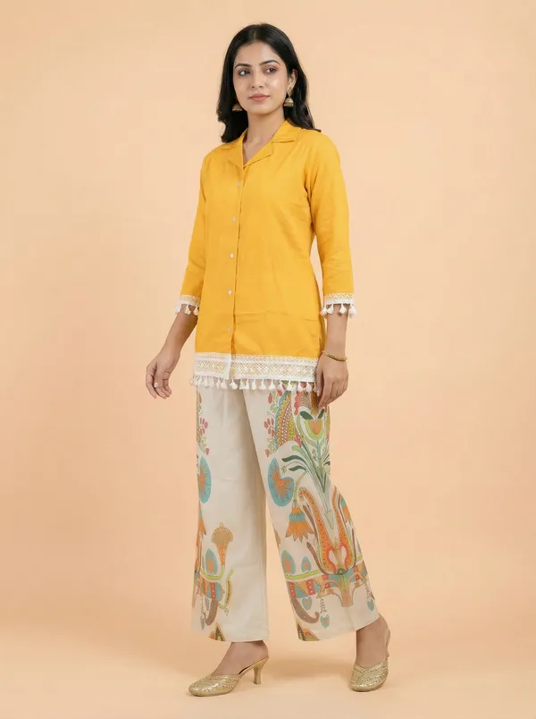 Yellow_Rayon_Straight_Co-ord_Set_For_Women