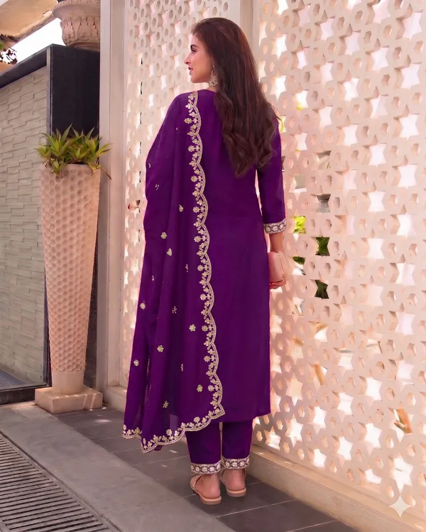 Purple_Rayon_Straight_Kurta_Set_For_Women