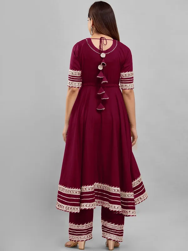 Maroon_Rayon_Flared_Anarkali_Suit_Set_For_Women