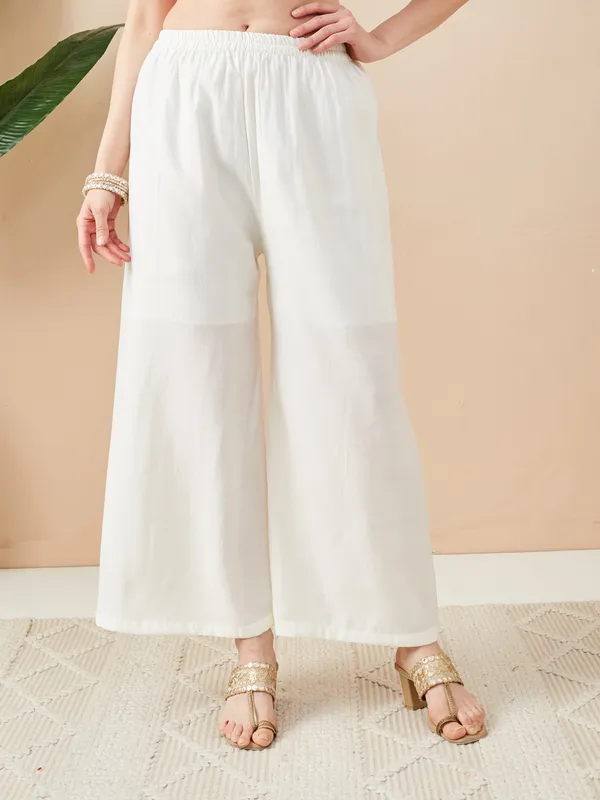 White_Roman_Silk_Straight_Co-ord_Set_For_Women