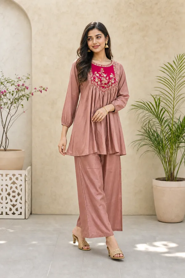 Pink_Chinon_Embroidered_Kurta_Palazzo_Set_For_Women