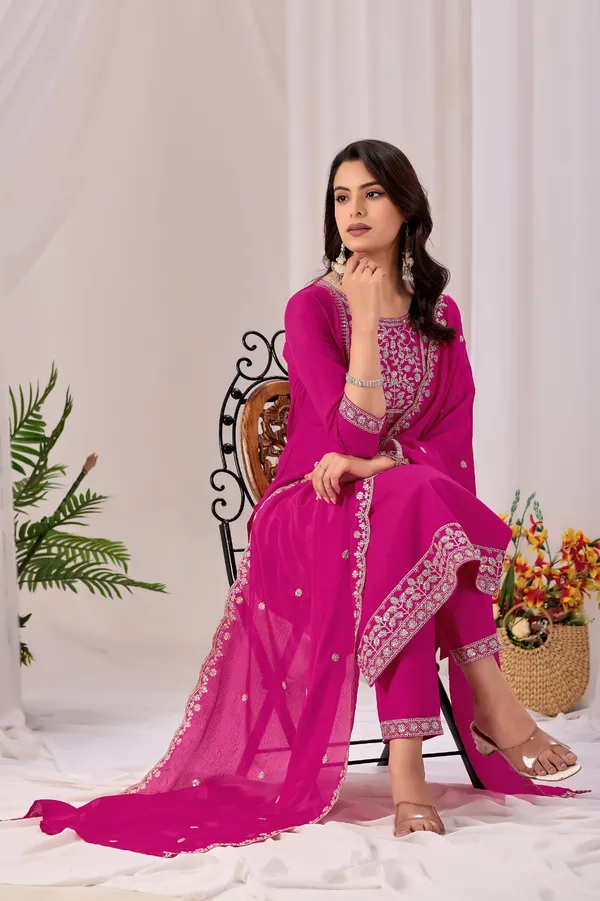 Pink_Rayon_Straight_Kurta_Set_For_Women