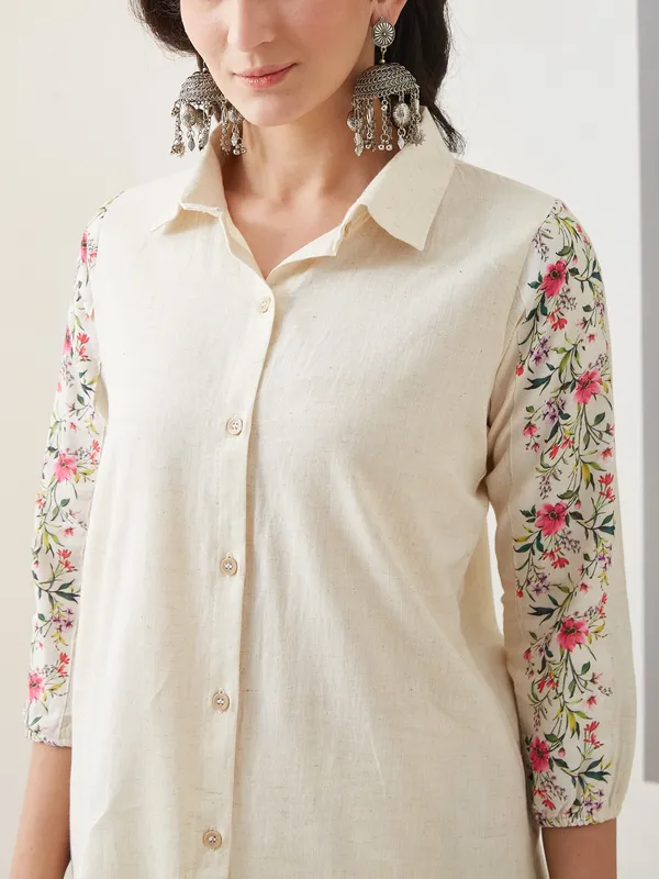 Cream_Cotton_Relaxed_Co_Ord_Set_For_Women