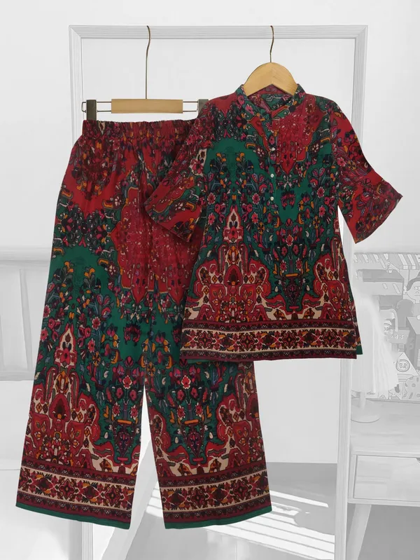Green_Rayon_Straight_Co-ord_Set_For_Women