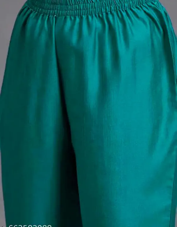 Teal_Rayon_Straight_Salwar_Suit_Set_For_Women