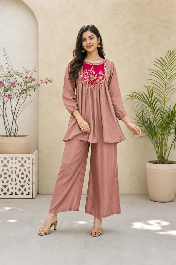 Pink_Chinon_Embroidered_Kurta_Palazzo_Set_For_Women
