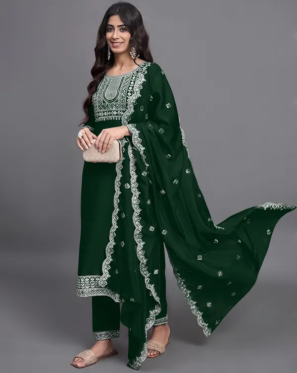 Green_Rayon_Straight_Embroidered_Kurta_For_Women
