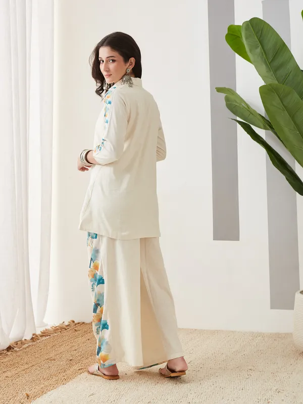 Cream_Cotton_Straight_Co-ord_Set_For_Women