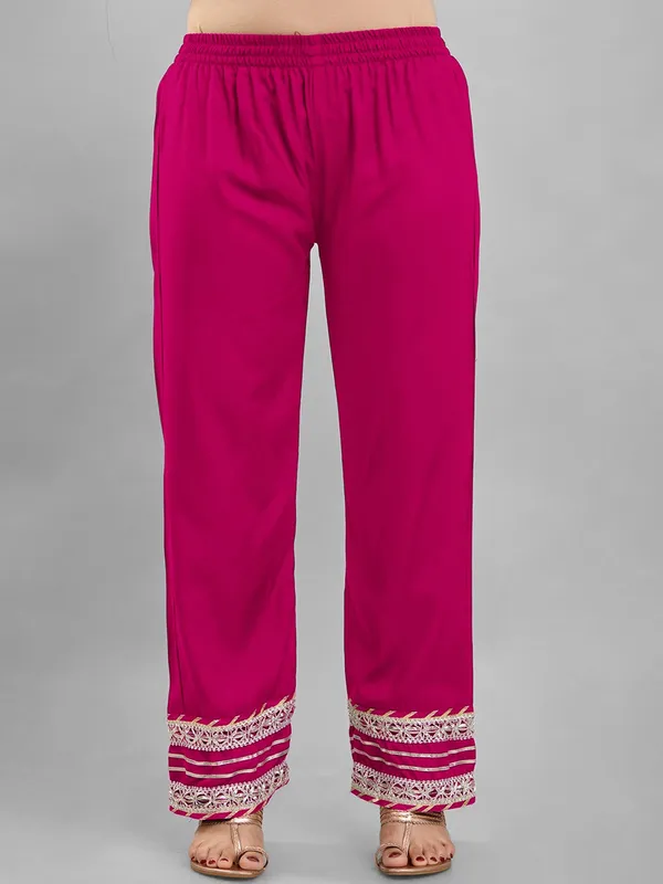 Magenta_Rayon_Flared_Anarkali_Suit_Set_For_Women