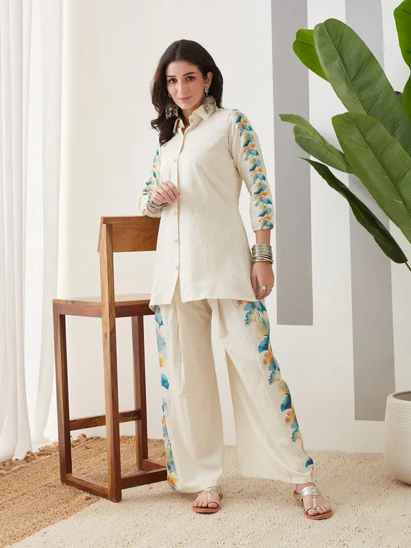 Cream_Cotton_Straight_Co-ord_Set_For_Women