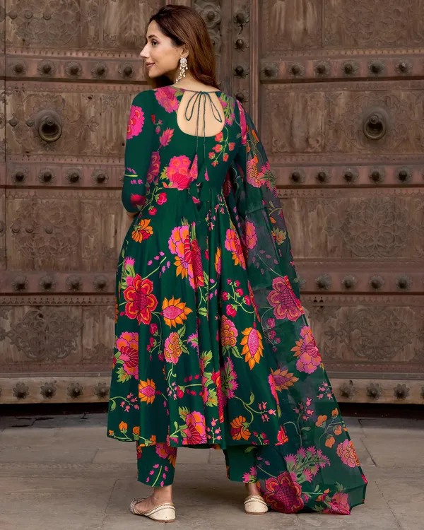 Green_Georgette_Flared_Anarkali_Suit_Set_For_Women
