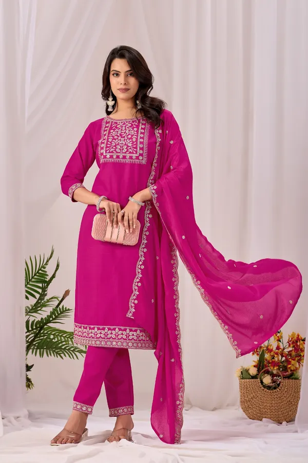 Pink_Rayon_Straight_Kurta_Set_For_Women