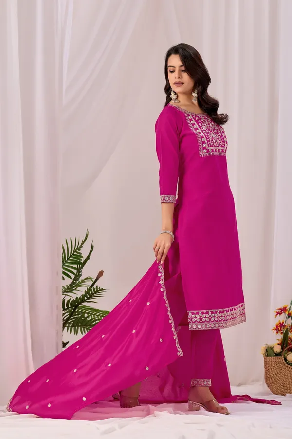 Pink_Rayon_Straight_Kurta_Set_For_Women
