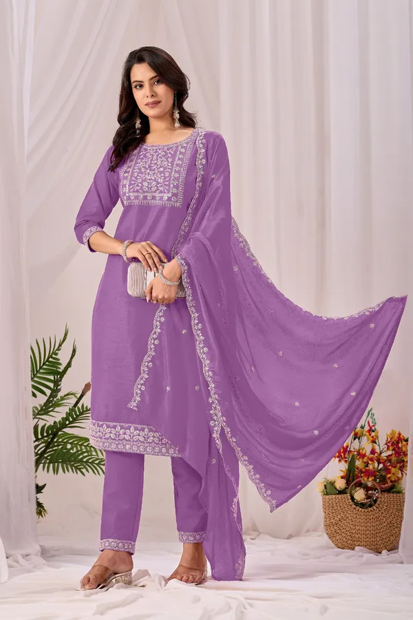 Purple_Rayon_Straight_Kurta_Set_For_Women
