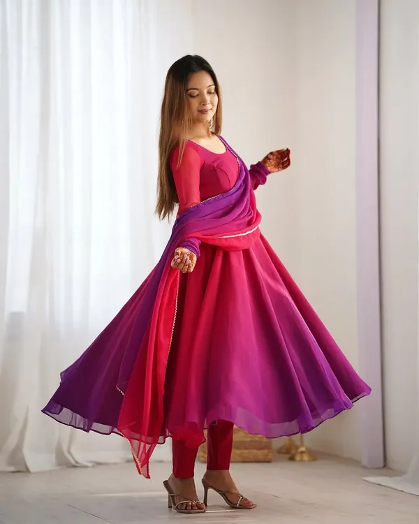 Pink_Purple_Georgette_Flared_Anarkali_Suit_Set_For_Women