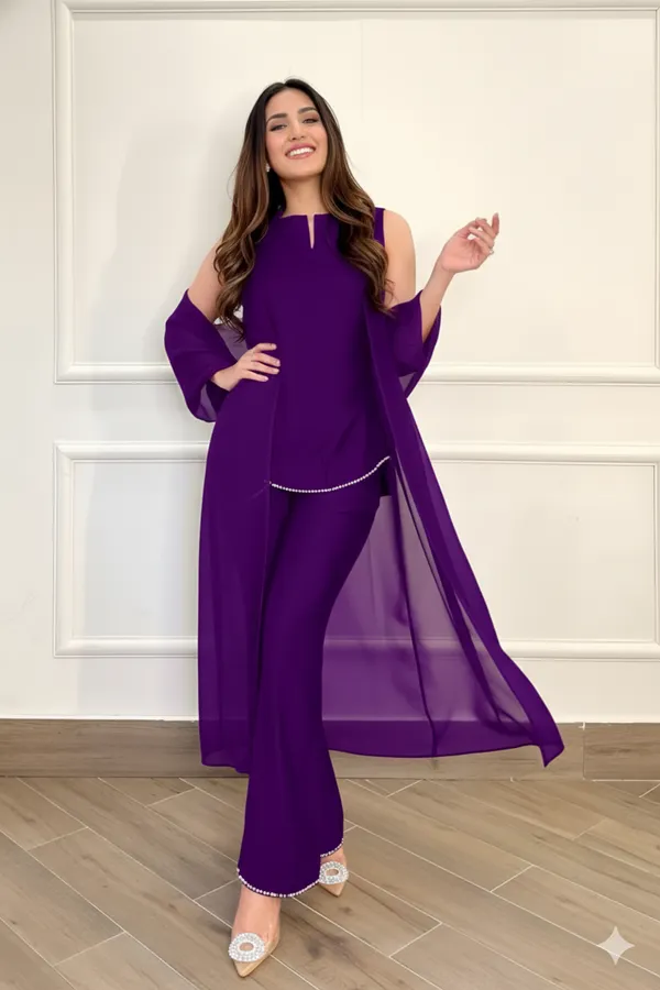 Purple_Rayon_Cold_Shoulder_Kurta_Set_For_Women