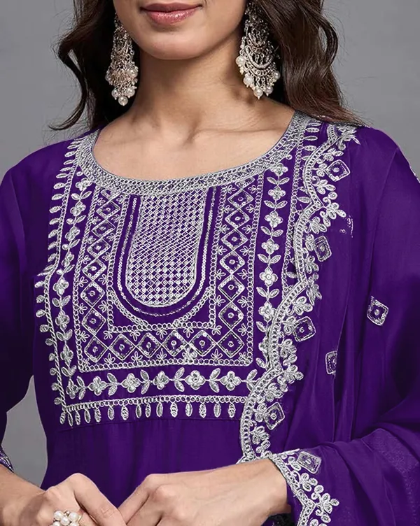 Purple_Rayon_Flared_Anarkali_Suit_Set_For_Women