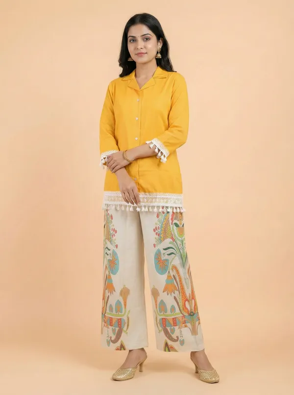 Orange_Rayon_Co-ord_Set_For_Women
