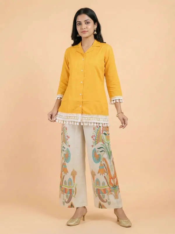 Yellow_Rayon_Straight_Co-ord_Set_For_Women