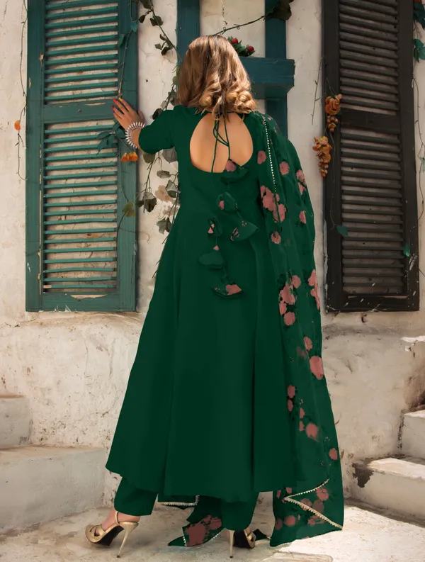 Green_Rayon_Flared_Anarkali_Suit_Set_For_Women