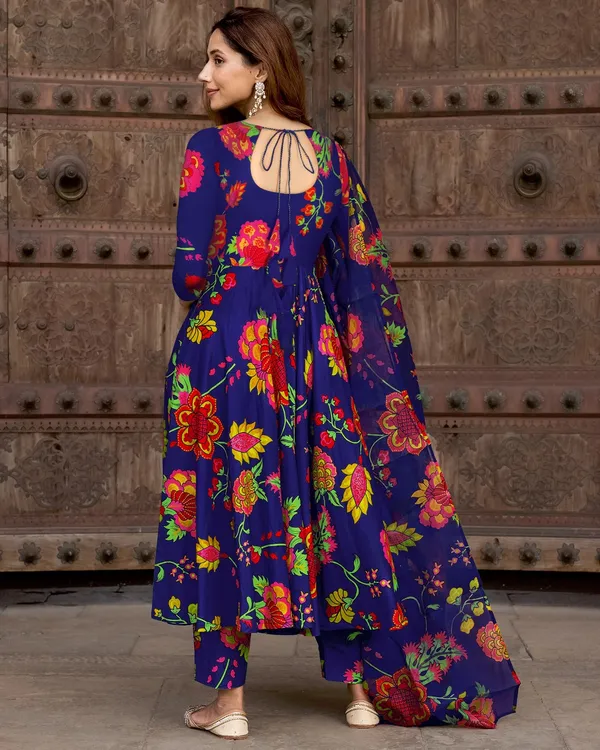 Blue_Georgette_Flared_Anarkali_Suit_Set_For_Women