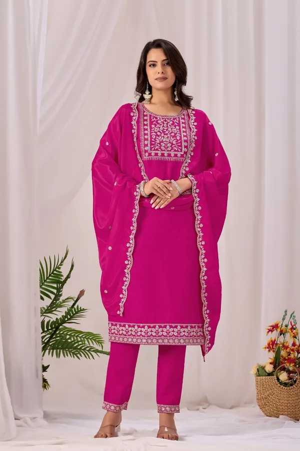 Pink_Rayon_Straight_Kurta_Set_For_Women