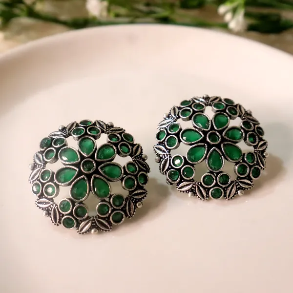 Noori_Studs_Emerald