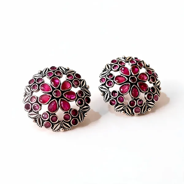 Noori_Studs_Magenta