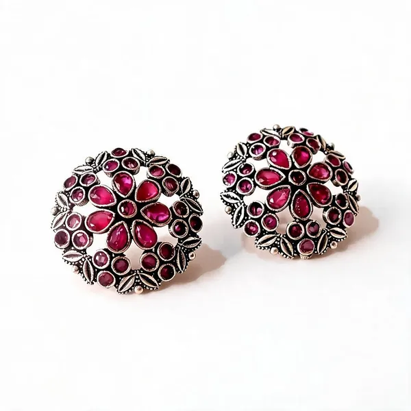 Noori_Studs_Magenta