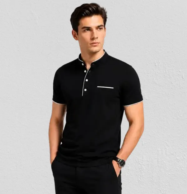 Black_Regular_Fit_Polo_T_Shirt_For_Men