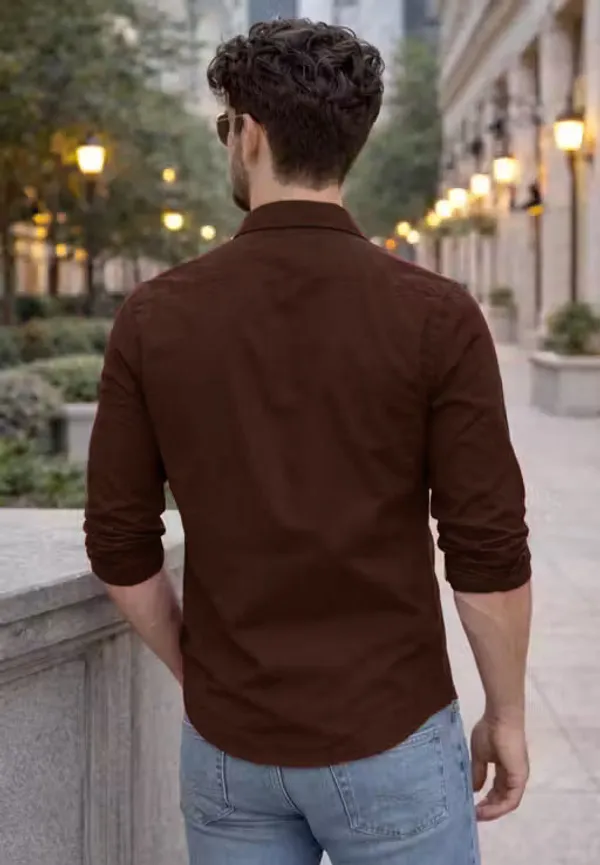 Brown_Casual_Fit_Shirt_For_Men