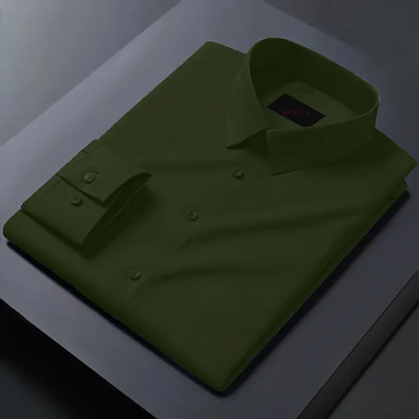 Olive_Green_Full_Sleeve_Shirt_For_Men