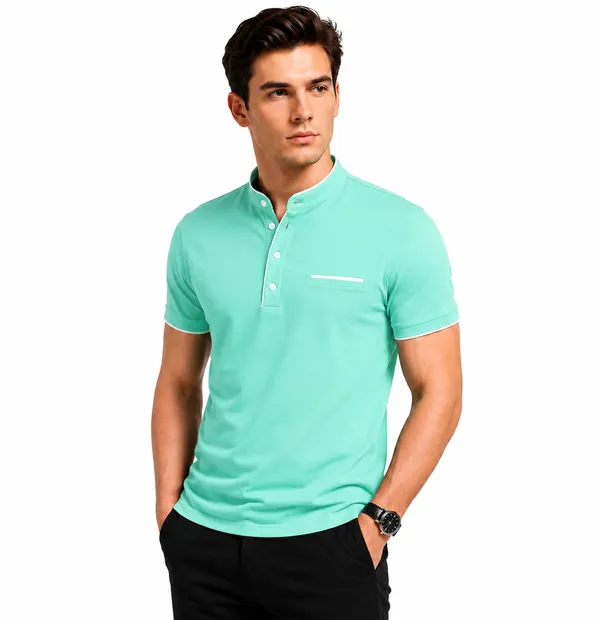 Seagreen_Regular_Fit_Polo_T_Shirt_For_Men