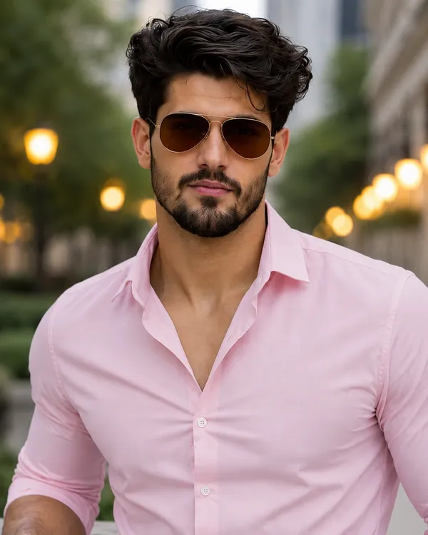 Pink_Full_Sleeve_Casual_Shirt_For_Men