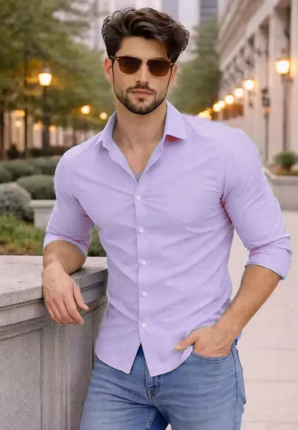 Lavender_Casual_Full_Sleeve_Shirt_For_Men