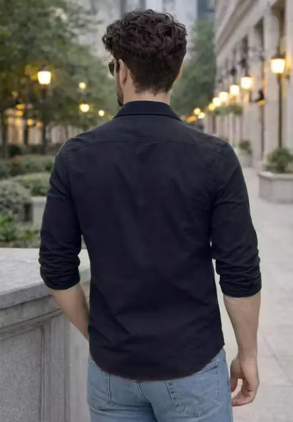 Navy_Blue_Slim_Fit_Shirt_For_Men