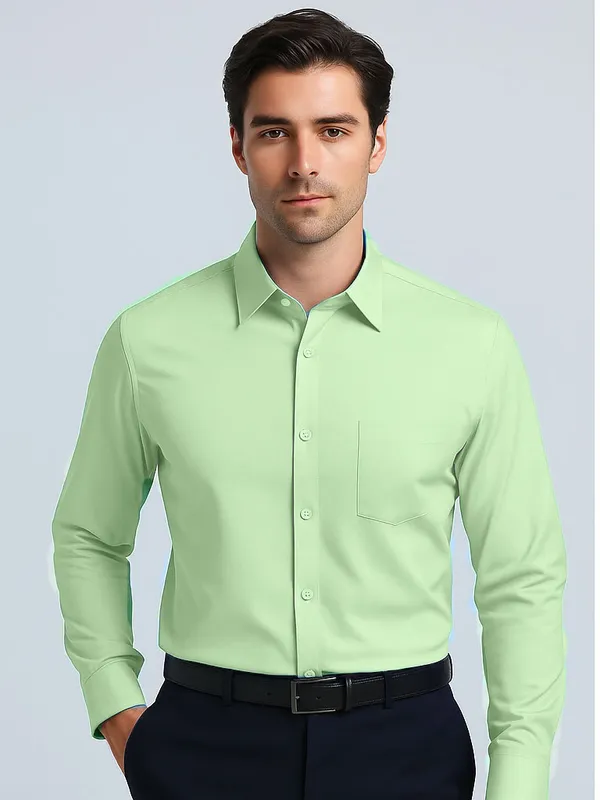 Light_Green_Formal_Shirt_For_Men