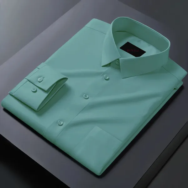 Seagreen_Long_Sleeve_Formal_Shirt_For_Men