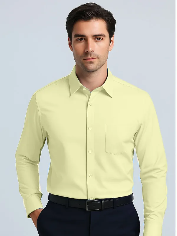 Yellow_Regular_Fit_Formal_Shirt_For_Men