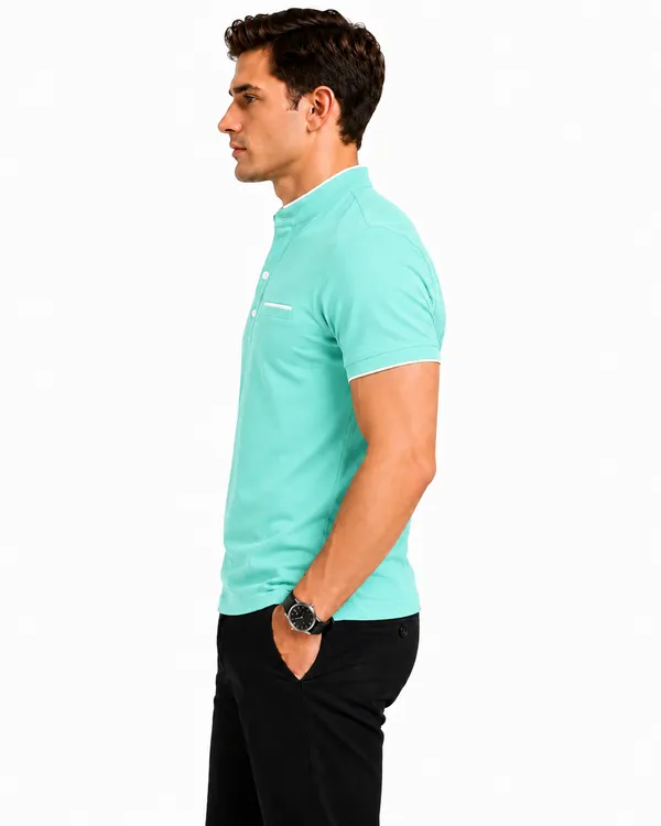 Seagreen_Regular_Fit_Polo_T_Shirt_For_Men