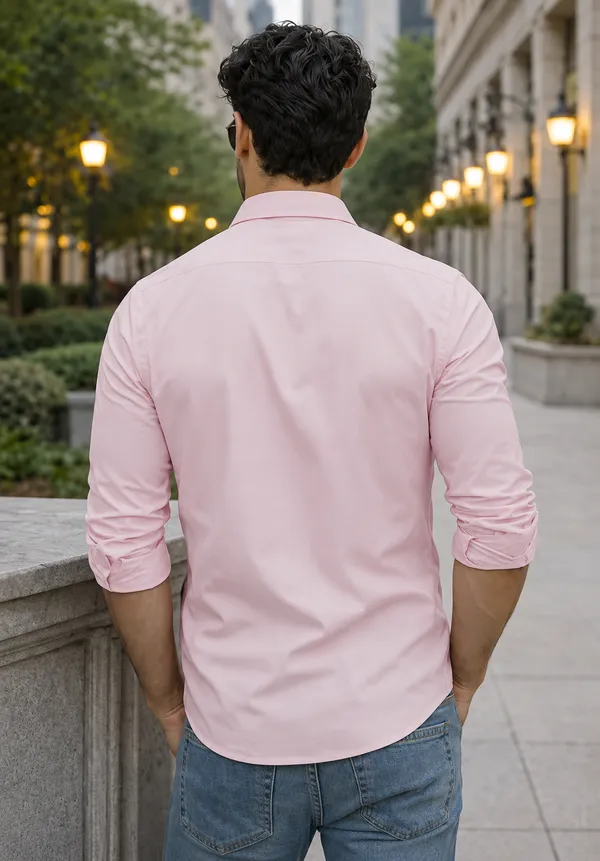 Pink_Full_Sleeve_Casual_Shirt_For_Men