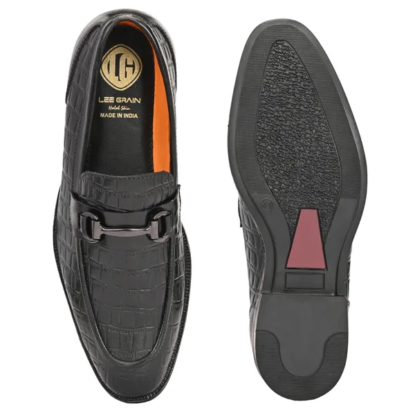 Lee_Grain_Black_Latest___Slip-On_Textured_Loafers_For_Men