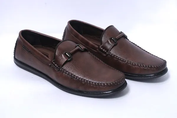 Lee_Grain_Brown_Latest___Slip-On_Bit_Detail_Loafers_For_Men