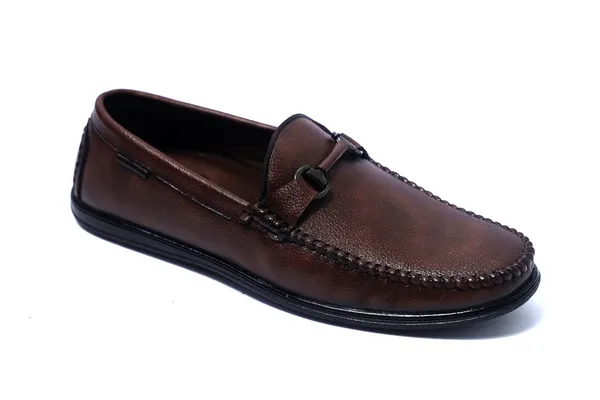 Lee_Grain_Brown_Latest___Slip-On_Bit_Detail_Loafers_For_Men